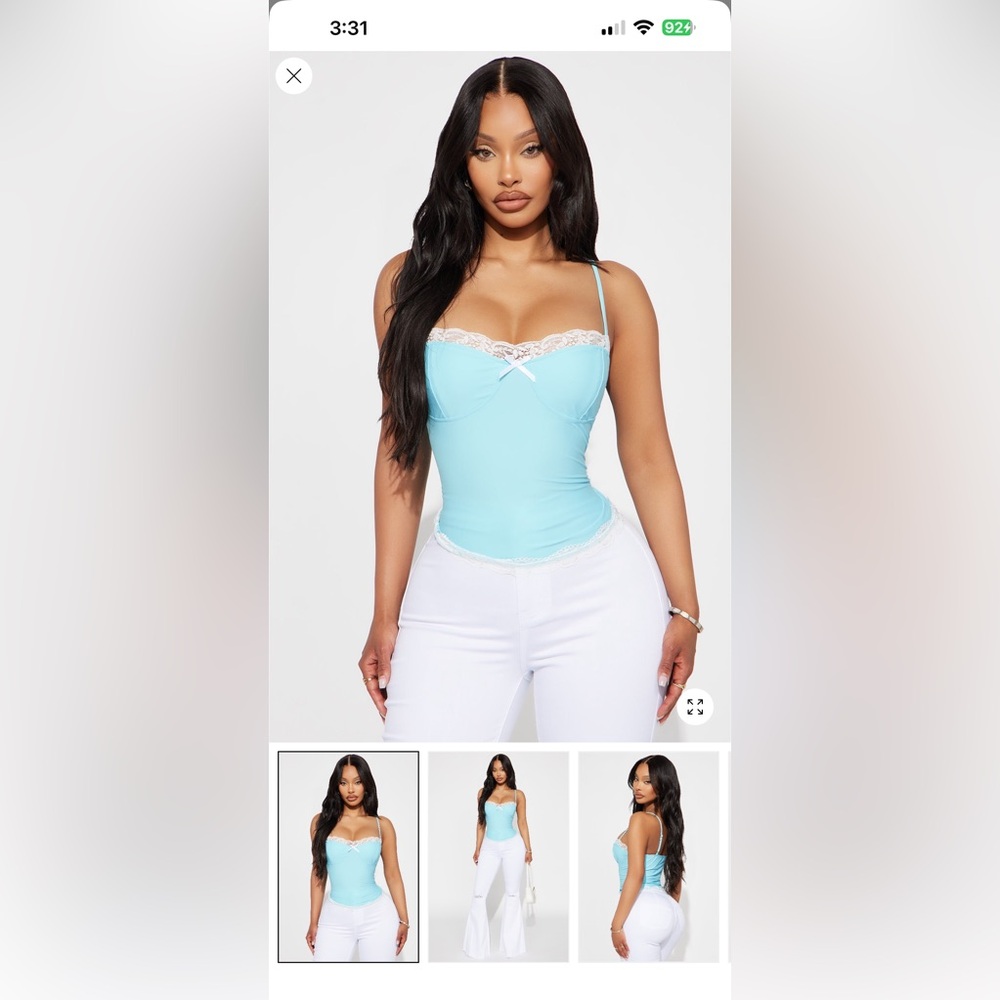 Fashion Nova sweet and innocent lace top